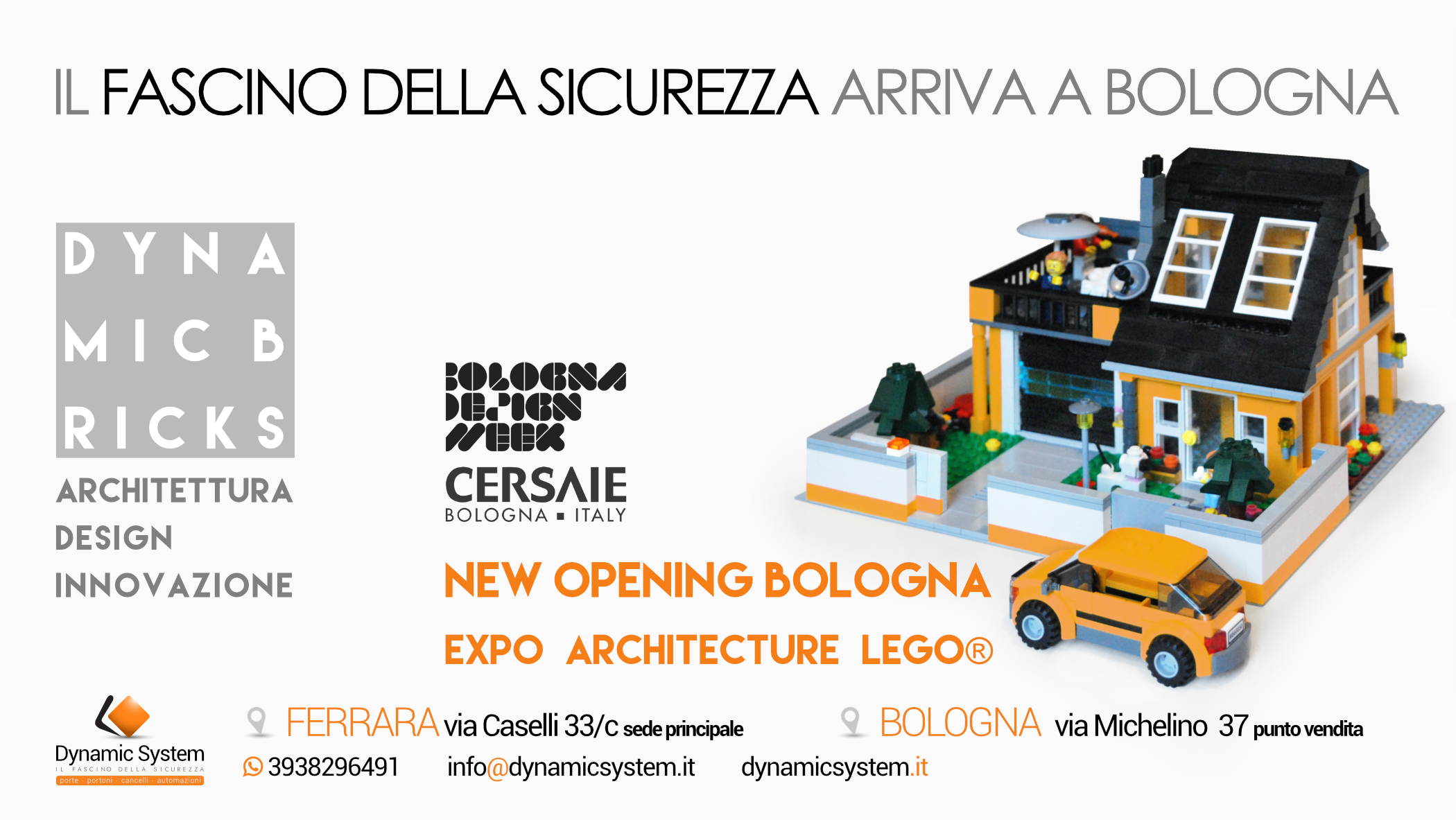fb sito 26/09/2018: Aperi Expo DYNAMIC BRICKS a Bologna